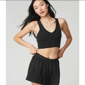 New Alo Airbrush Real Bra Tank Black